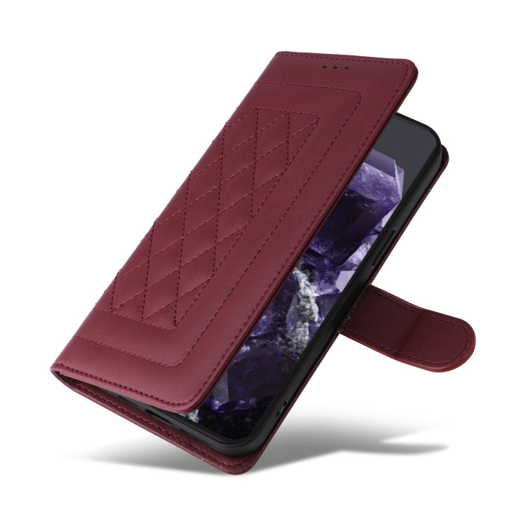For Google Pixel 9 Diamond Lattice Leather Flip Phone Case