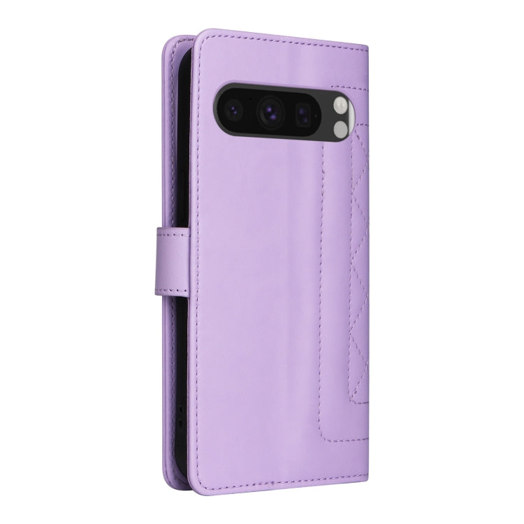 For Google Pixel 9 Pro Diamond Lattice Leather Flip Phone Case