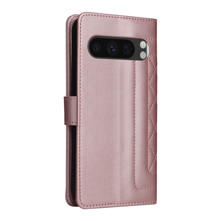 For Google Pixel 9 Pro Diamond Lattice Leather Flip Phone Case