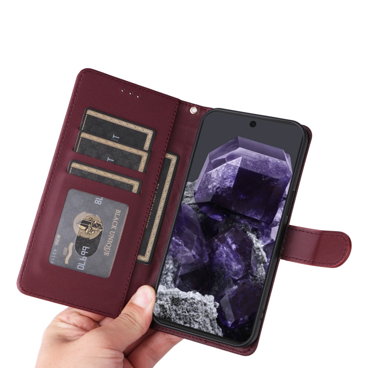 For Google Pixel 9 Pro Diamond Lattice Leather Flip Phone Case