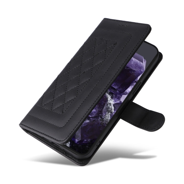 For Google Pixel 9 Pro Diamond Lattice Leather Flip Phone Case