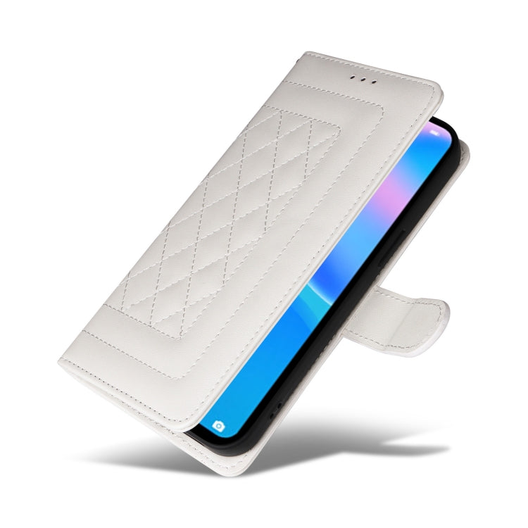 For Huawei P Smart 2021 Diamond Lattice Leather Flip Phone Case