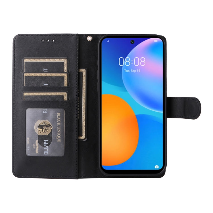 For Huawei P Smart 2021 Diamond Lattice Leather Flip Phone Case