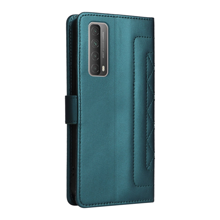 For Huawei P Smart 2021 Diamond Lattice Leather Flip Phone Case