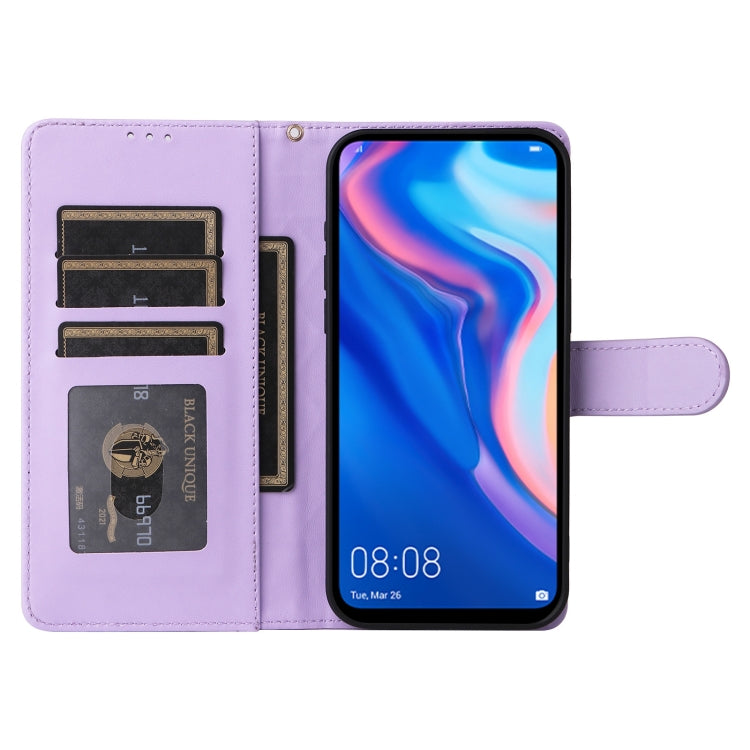 For Huawei P Smart Z Diamond Lattice Leather Flip Phone Case