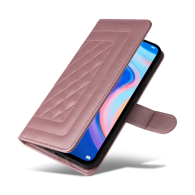 For Huawei P Smart Z Diamond Lattice Leather Flip Phone Case