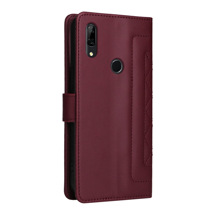 For Huawei P Smart Z Diamond Lattice Leather Flip Phone Case