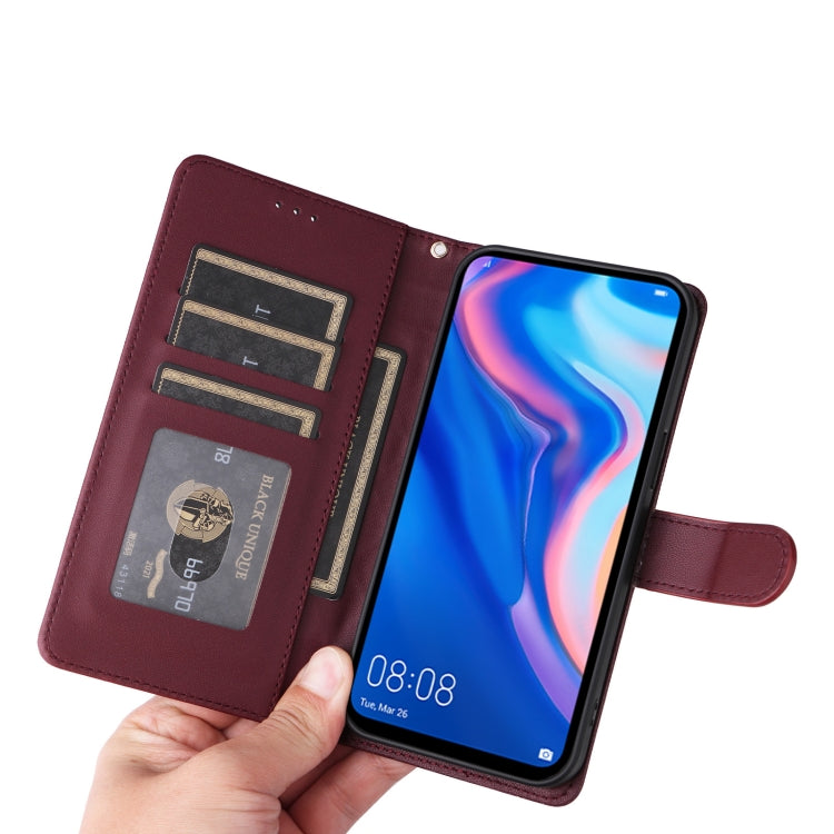 For Huawei P Smart Z Diamond Lattice Leather Flip Phone Case
