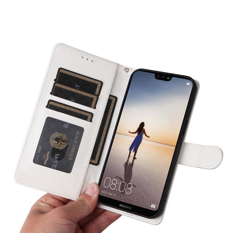 For Huawei P20 Lite Diamond Lattice Leather Flip Phone Case
