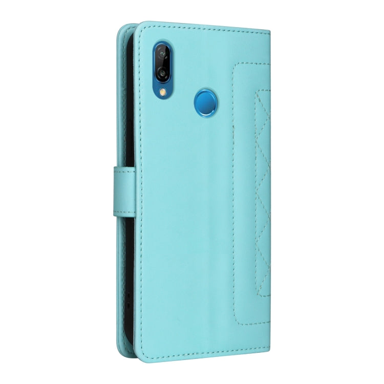 For Huawei P20 Lite Diamond Lattice Leather Flip Phone Case