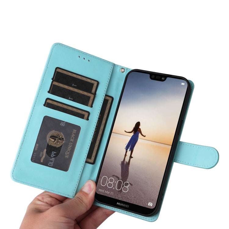 For Huawei P20 Lite Diamond Lattice Leather Flip Phone Case