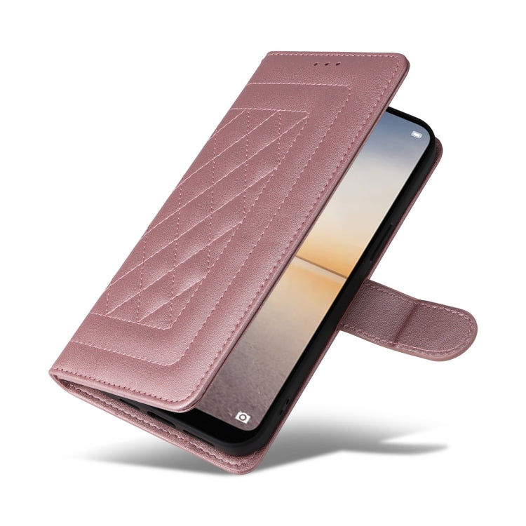 For Huawei P20 Lite Diamond Lattice Leather Flip Phone Case