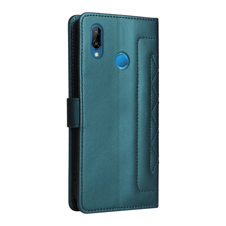 For Huawei P20 Lite Diamond Lattice Leather Flip Phone Case