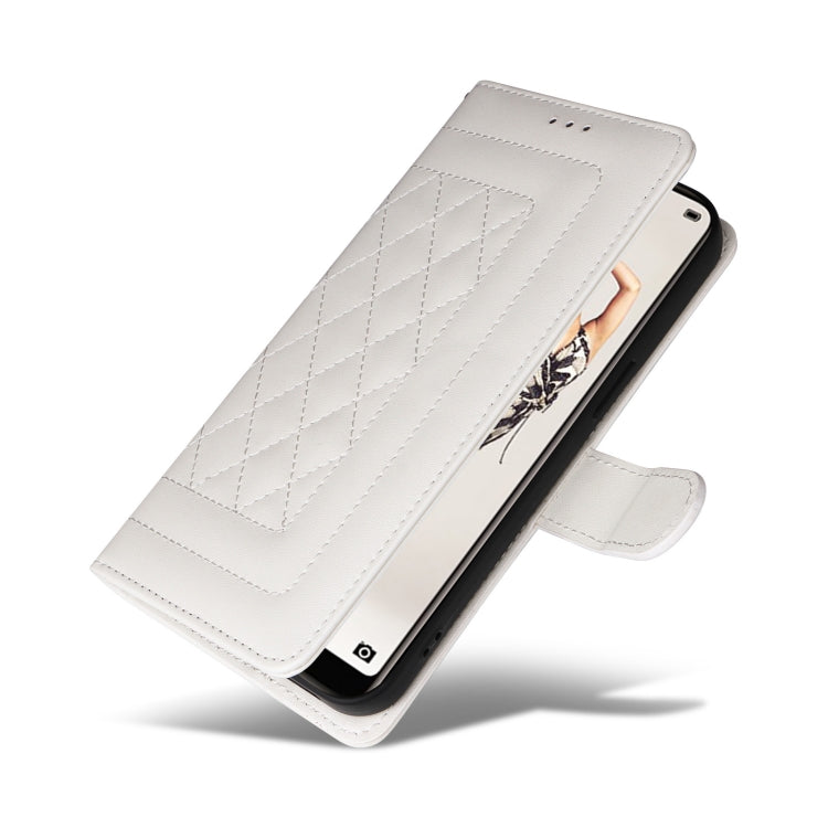 For Huawei P20 Pro Diamond Lattice Leather Flip Phone Case