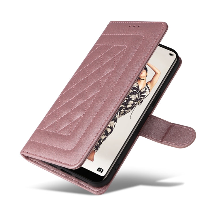 For Huawei P20 Pro Diamond Lattice Leather Flip Phone Case