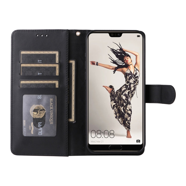 For Huawei P20 Pro Diamond Lattice Leather Flip Phone Case