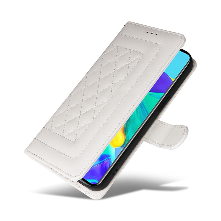 For Huawei P30 Diamond Lattice Leather Flip Phone Case