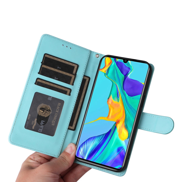 For Huawei P30 Diamond Lattice Leather Flip Phone Case