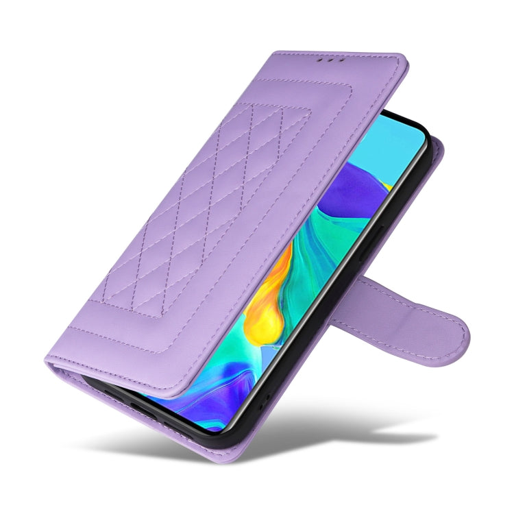 For Huawei P30 Diamond Lattice Leather Flip Phone Case