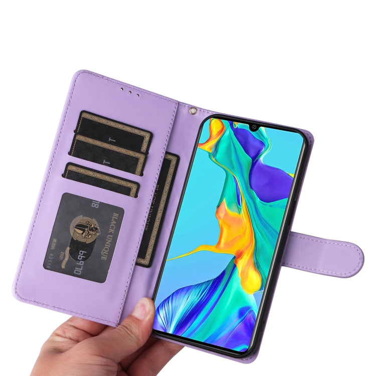 For Huawei P30 Diamond Lattice Leather Flip Phone Case