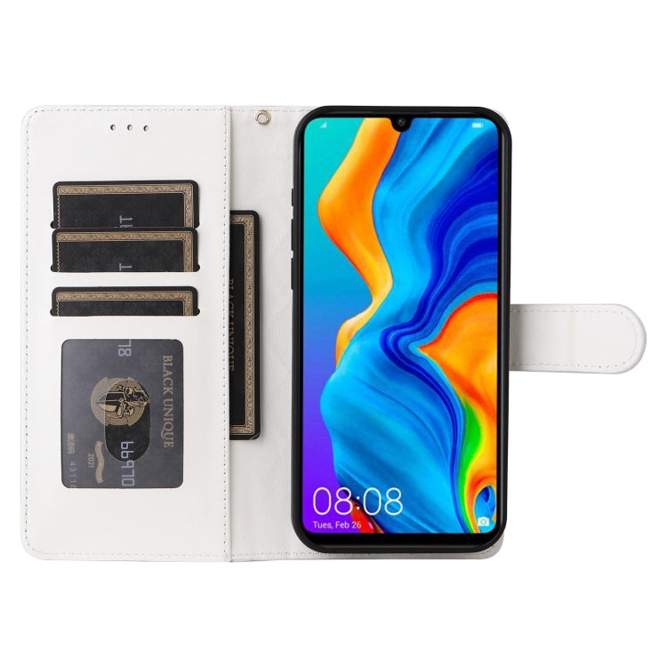 For Huawei P30 Lite Diamond Lattice Leather Flip Phone Case