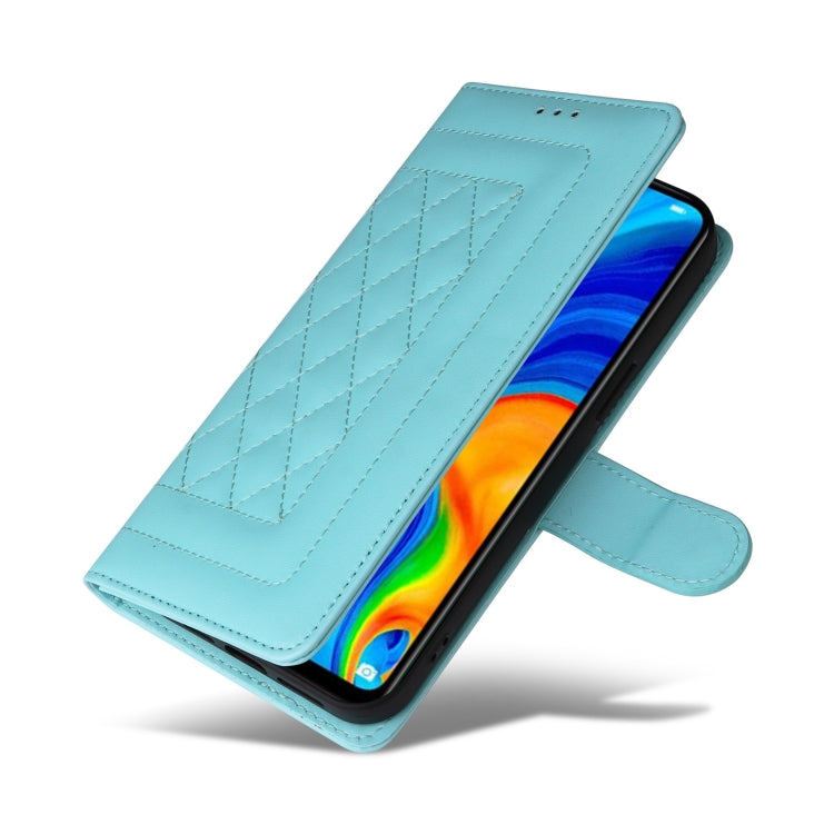 For Huawei P30 Lite Diamond Lattice Leather Flip Phone Case