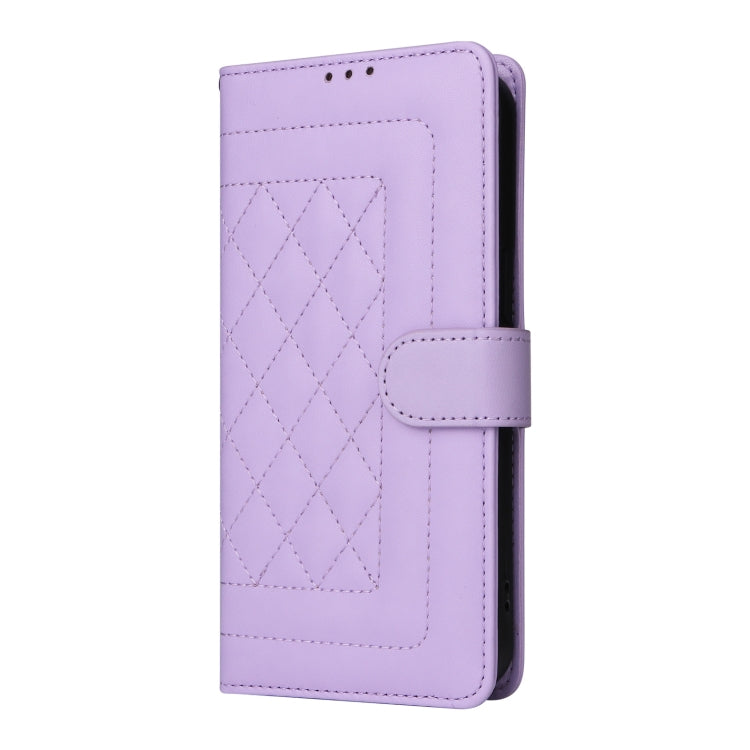 For Huawei P30 Lite Diamond Lattice Leather Flip Phone Case