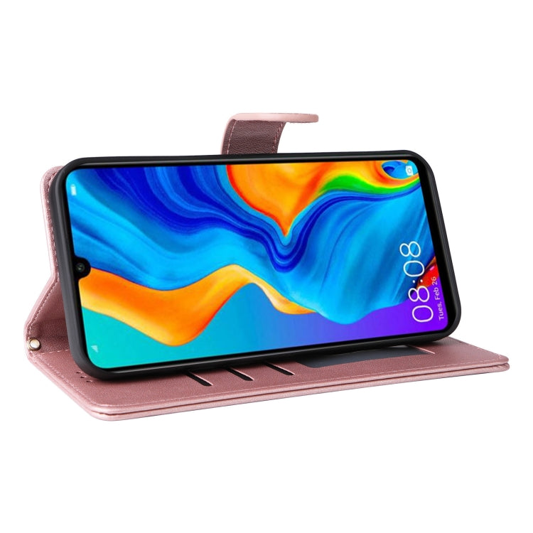 For Huawei P30 Lite Diamond Lattice Leather Flip Phone Case