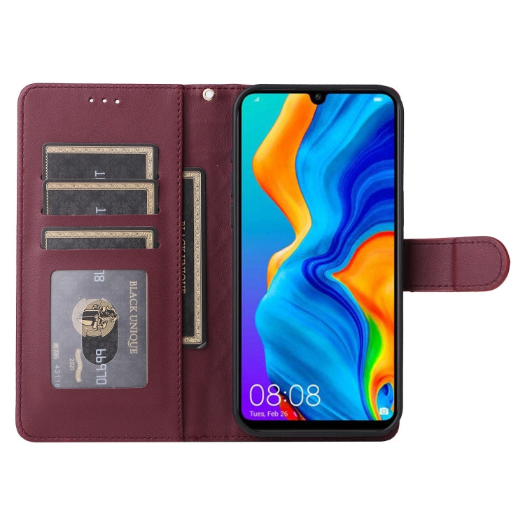 For Huawei P30 Lite Diamond Lattice Leather Flip Phone Case