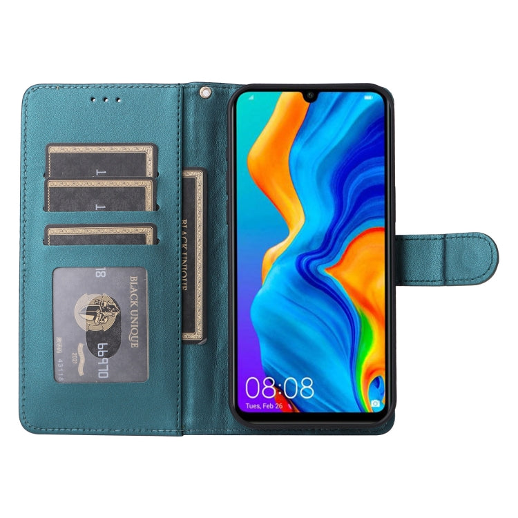 For Huawei P30 Lite Diamond Lattice Leather Flip Phone Case
