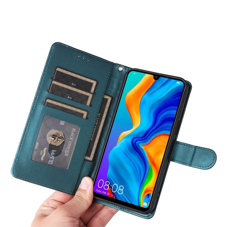 For Huawei P30 Lite Diamond Lattice Leather Flip Phone Case
