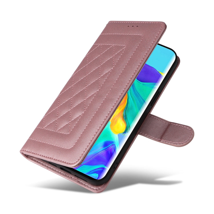 For Huawei P30 Pro Diamond Lattice Leather Flip Phone Case