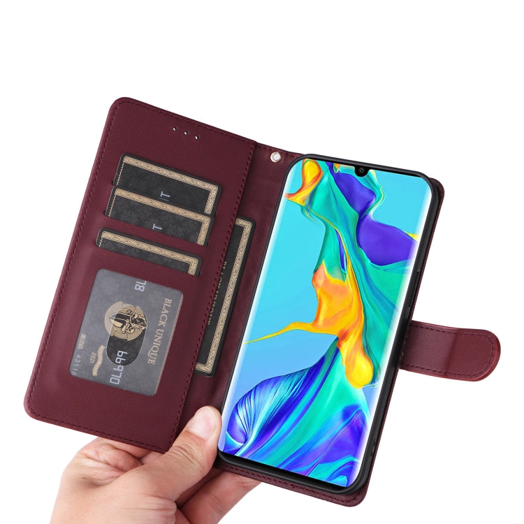 For Huawei P30 Pro Diamond Lattice Leather Flip Phone Case