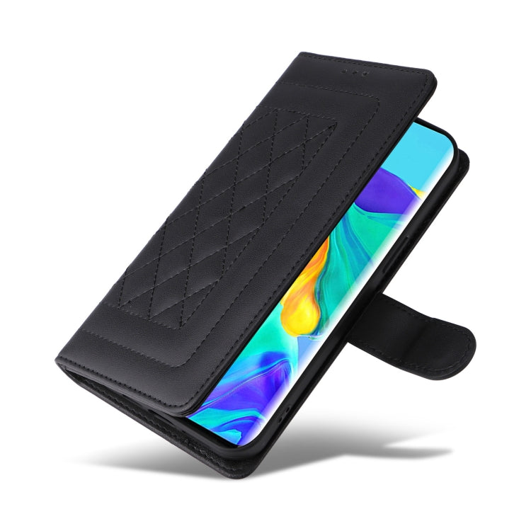 For Huawei P30 Pro Diamond Lattice Leather Flip Phone Case