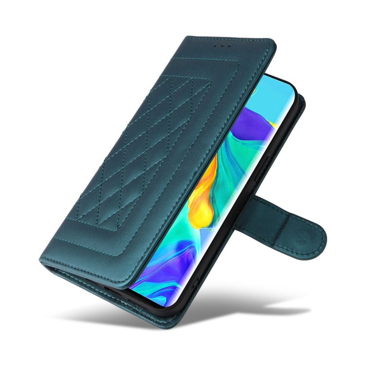 For Huawei P30 Pro Diamond Lattice Leather Flip Phone Case