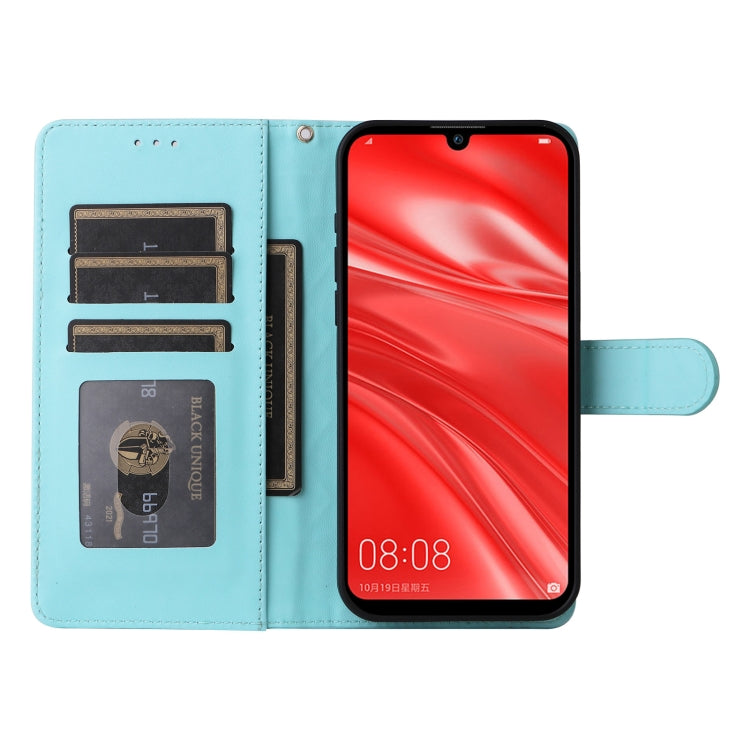 For Huawei Enjoy 9s Diamond Lattice Leather Flip Phone Case