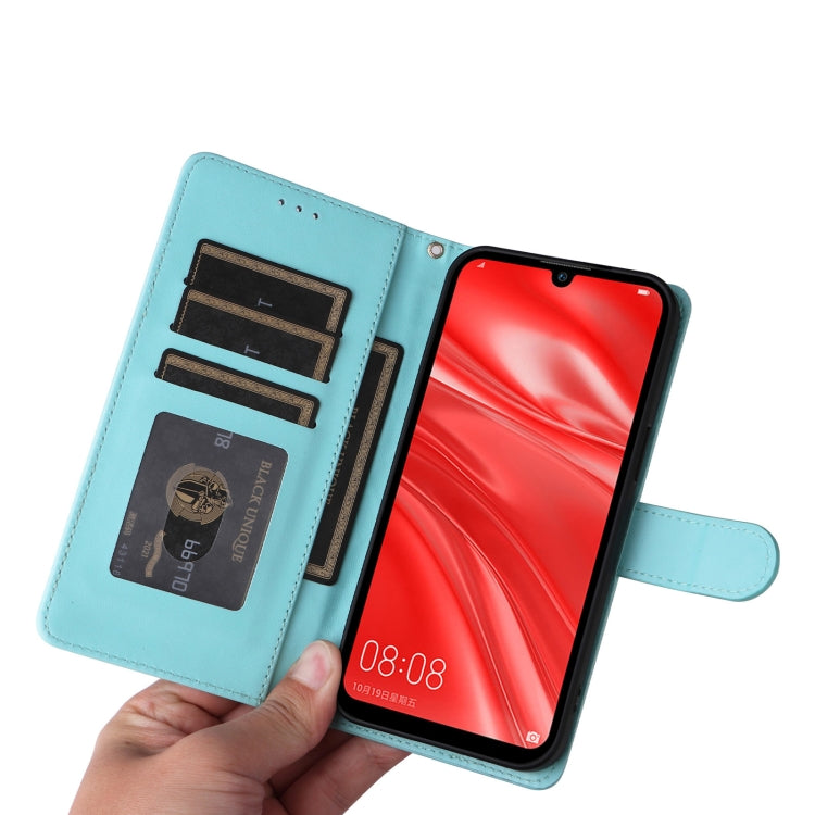For Huawei Enjoy 9s Diamond Lattice Leather Flip Phone Case