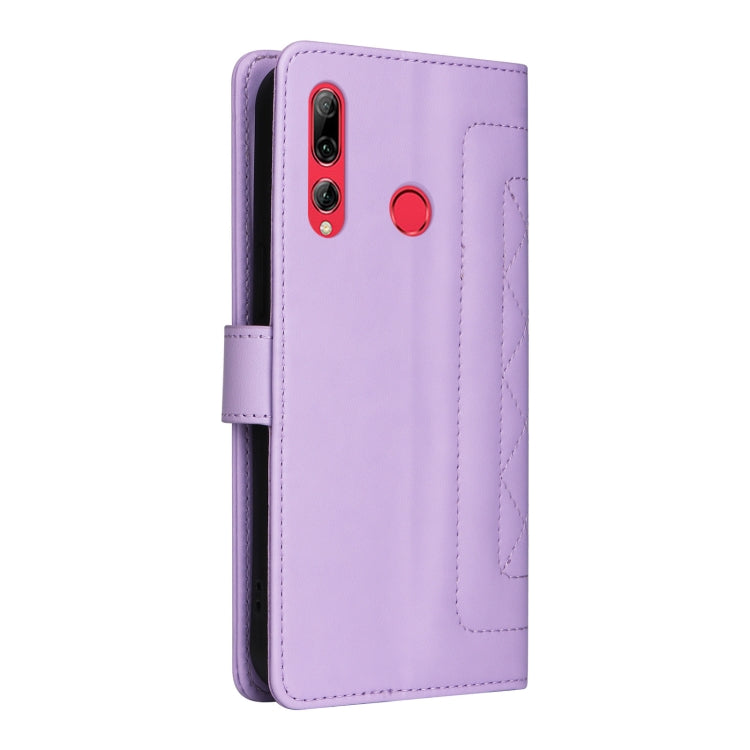 For Huawei Enjoy 9s Diamond Lattice Leather Flip Phone Case