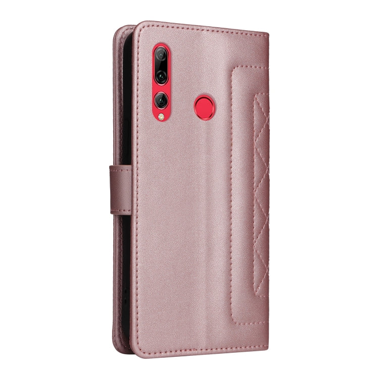 For Huawei Enjoy 9s Diamond Lattice Leather Flip Phone Case