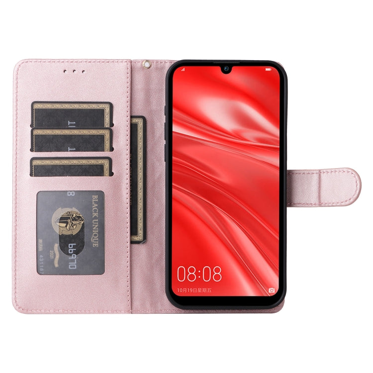 For Huawei Enjoy 9s Diamond Lattice Leather Flip Phone Case