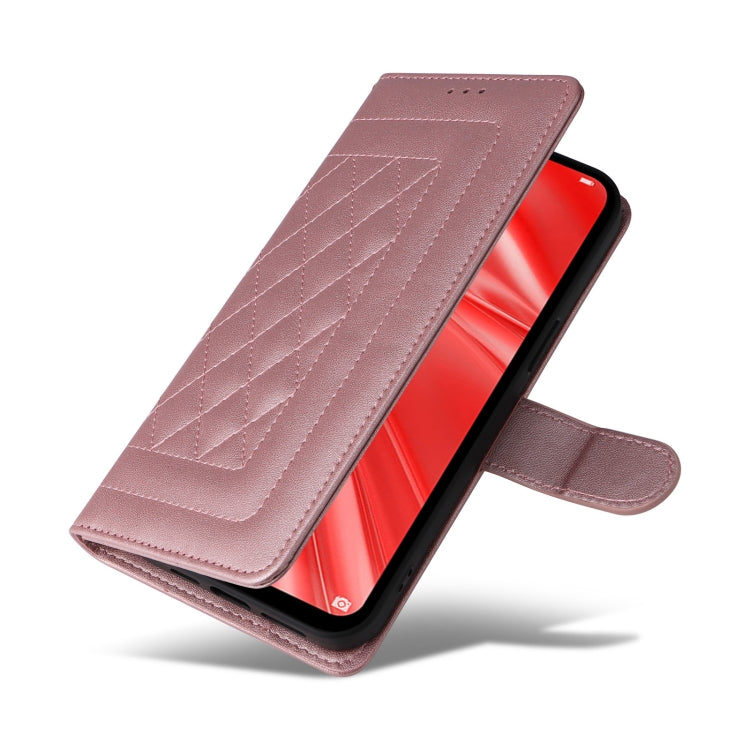 For Huawei Enjoy 9s Diamond Lattice Leather Flip Phone Case