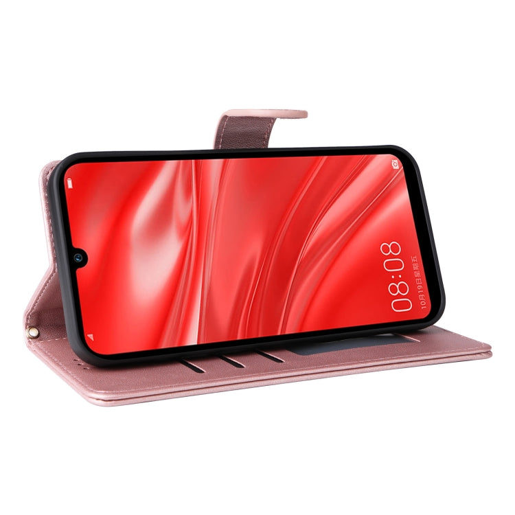 For Huawei Enjoy 9s Diamond Lattice Leather Flip Phone Case