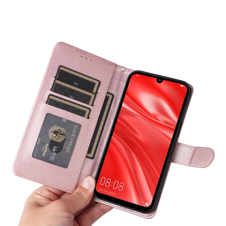 For Huawei Enjoy 9s Diamond Lattice Leather Flip Phone Case
