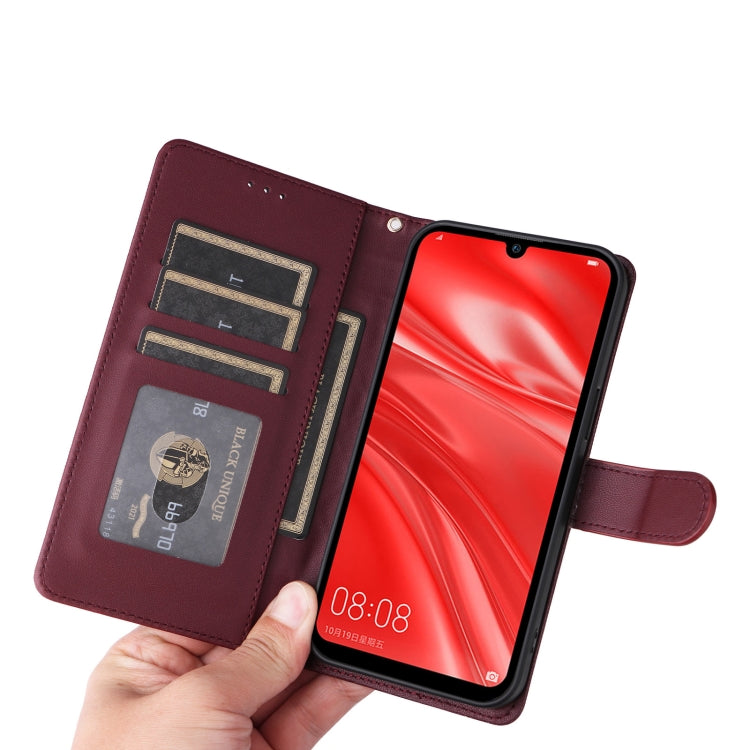 For Huawei Enjoy 9s Diamond Lattice Leather Flip Phone Case