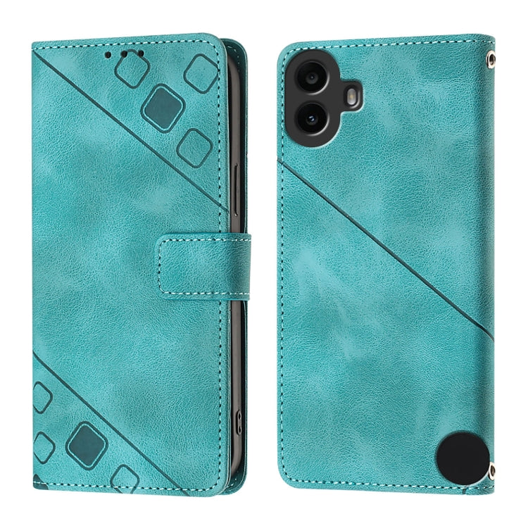 For Nothing CMF Phone 1 Skin-feel Embossed Leather Phone Case