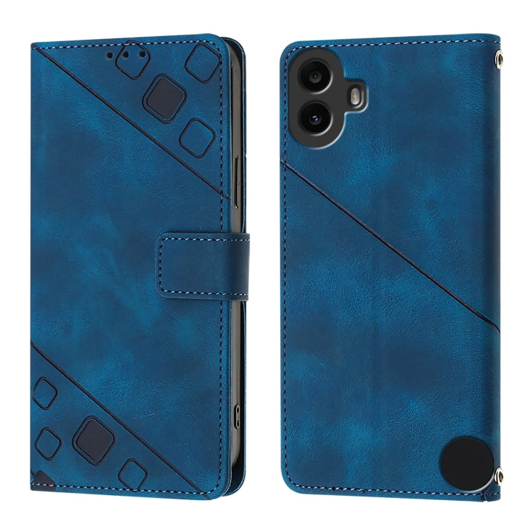 For Nothing CMF Phone 1 Skin-feel Embossed Leather Phone Case