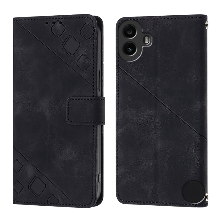 For Nothing CMF Phone 1 Skin-feel Embossed Leather Phone Case