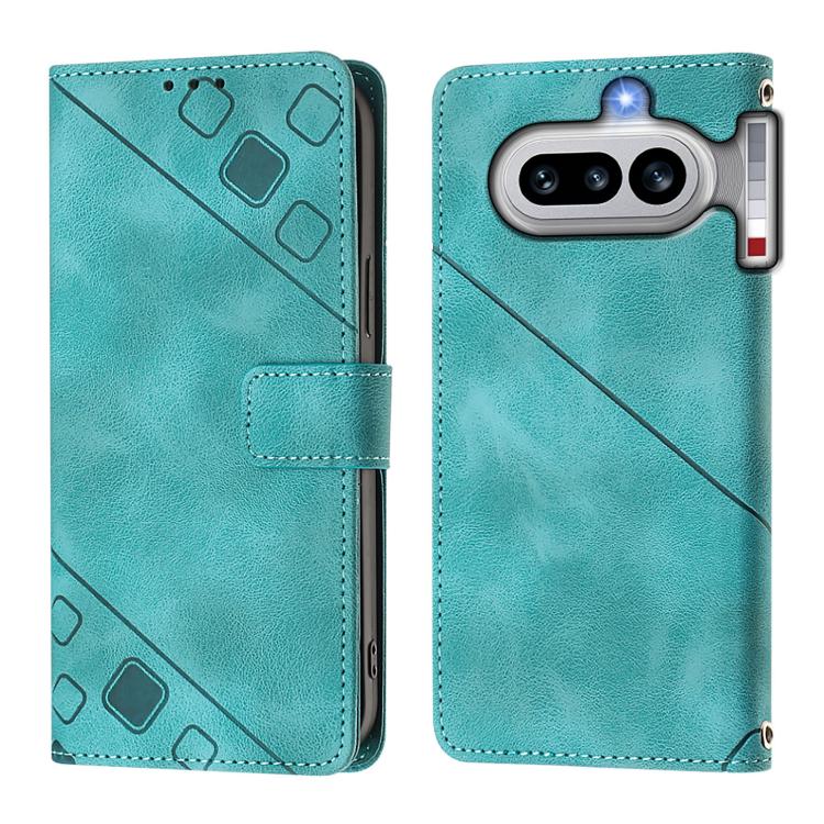 For Nothing Phone 4a Skin-feel Embossed Leather Phone Case