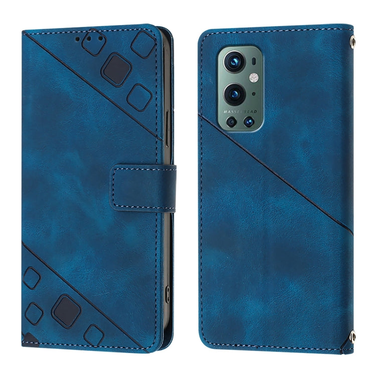 For OnePlus 9 Pro Skin-feel Embossed Leather Phone Case