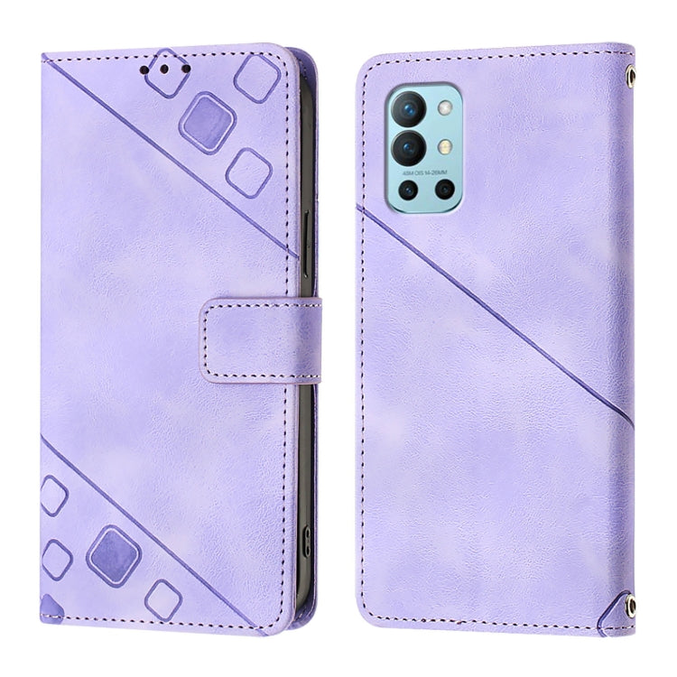 For OnePlus 9R / 8T Skin-feel Embossed Leather Phone Case